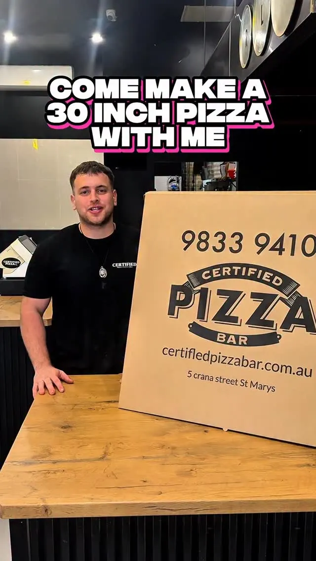 30 inch pizza St Marys — Pizza Build Reel