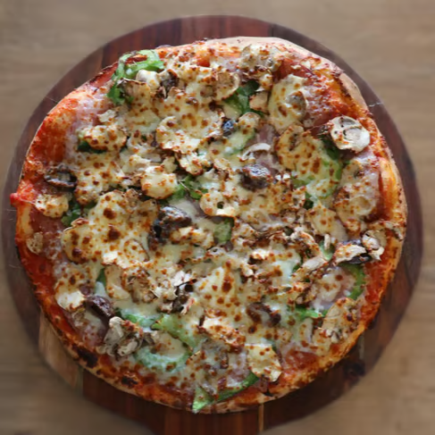 Caprice pizza at Certified Pizza
