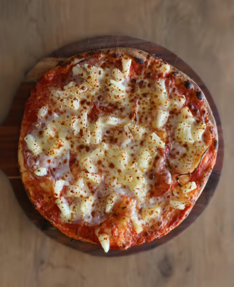 Hawaiian pizza at Certified Pizza