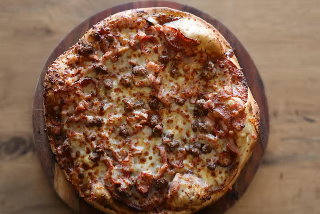 Meat Lovers pizza at Certified Pizza