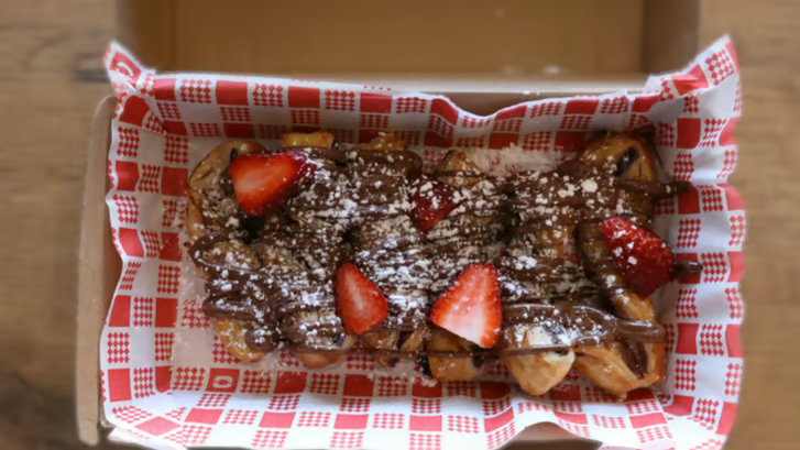 Nutella twists menu item at Certified Pizza