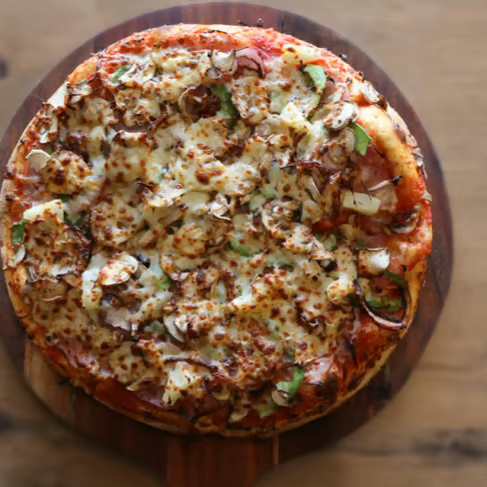 Supreme pizza at Certified Pizza