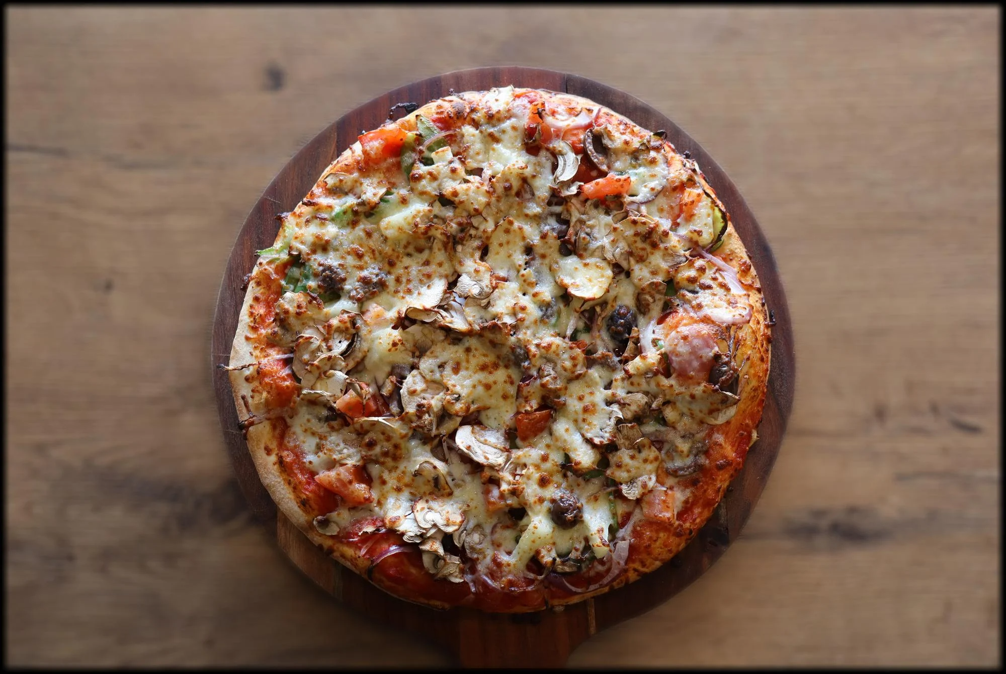 Vegetarian pizza at Certified Pizza